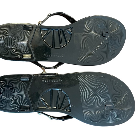 Katy Perry Black Sandal with Rhinestones - Size 8 - Picture 4 of 5